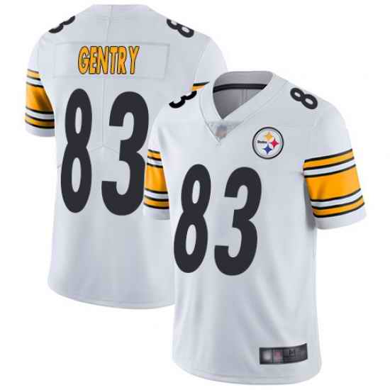 Steelers 83 Zach Gentry White Men Stitched Football Vapor Untouchable Limited Jersey